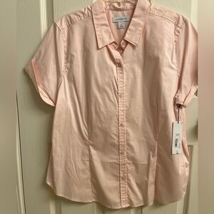 Liz Claiborne Pink Button-Up Blouse (NWT)